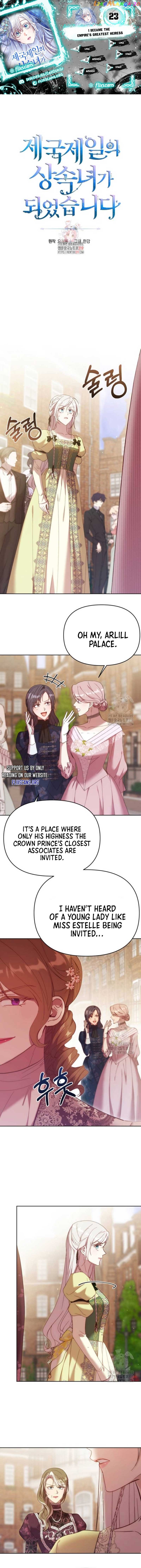 I Became the Greatest Heiress of the Empire Chapter 23 - page 1