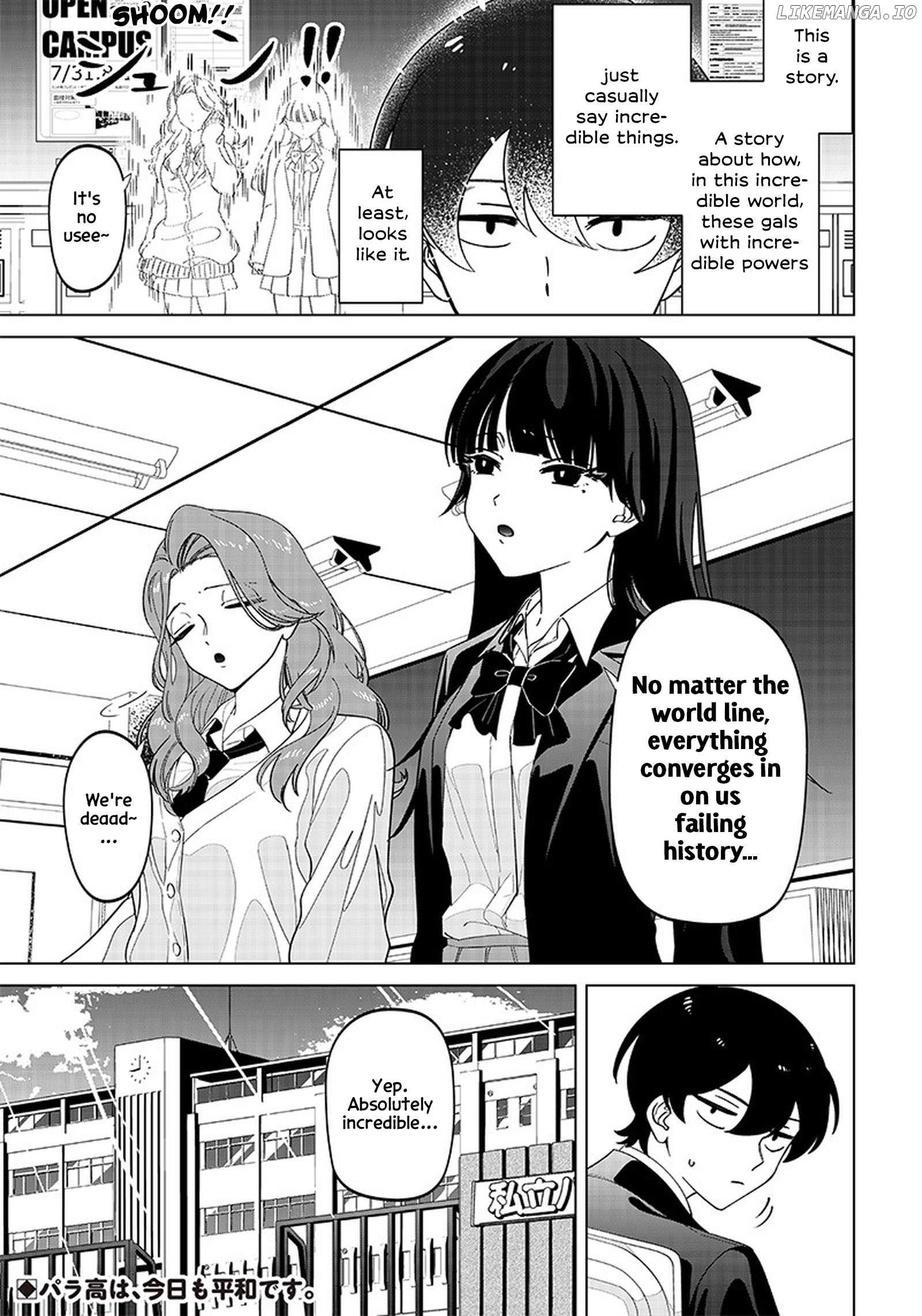 The Gals Who is Always Saying Insane Things. -My Daily Life at a Private Paranormal High School- Chapter 1 - page 12