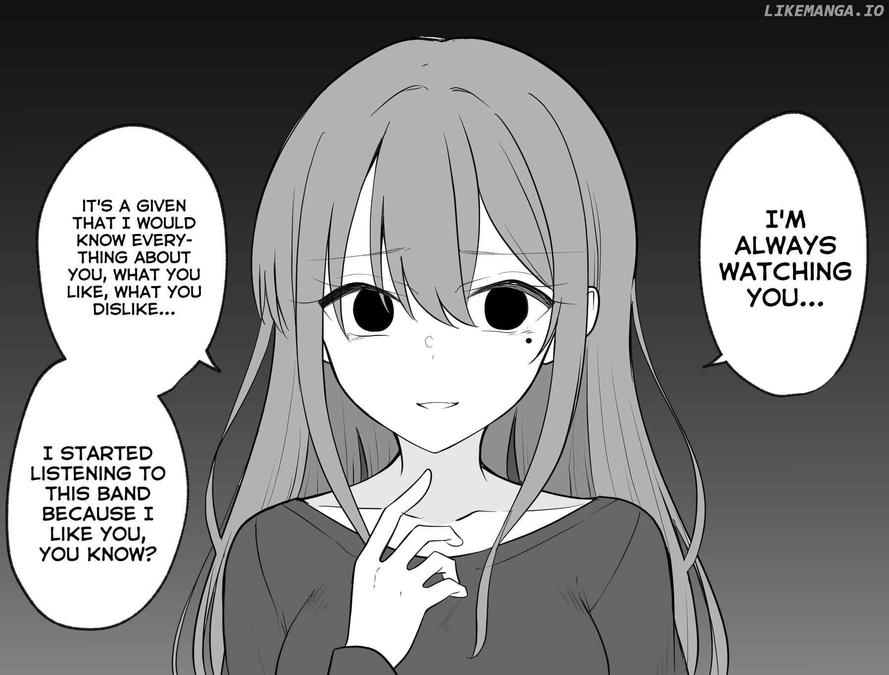 A girl who seems like a yandere but isn't actually yandere, but is a little bit yandere Chapter 1 - page 3