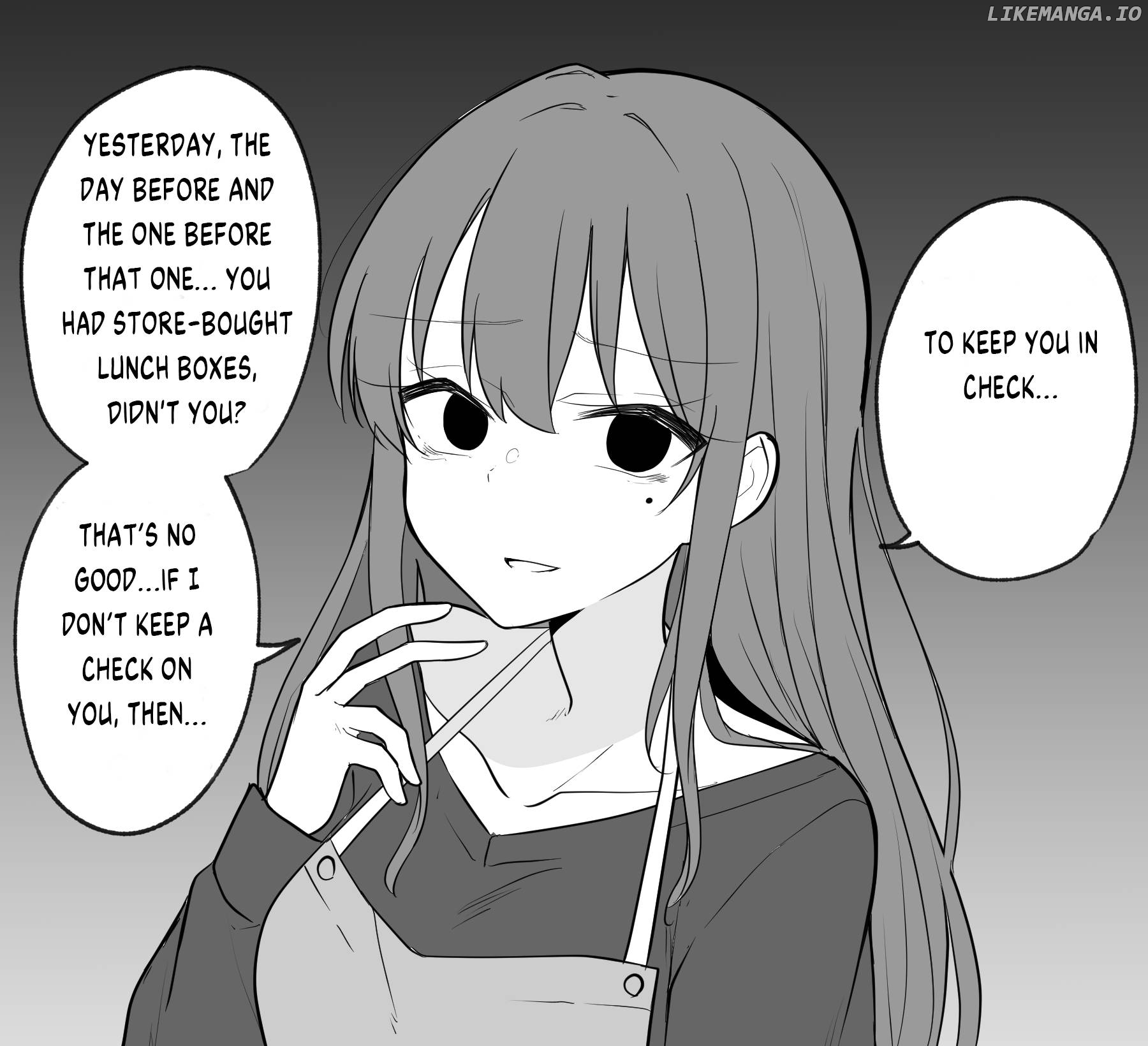 A girl who seems like a yandere but isn't actually yandere, but is a little bit yandere Chapter 3 - page 3