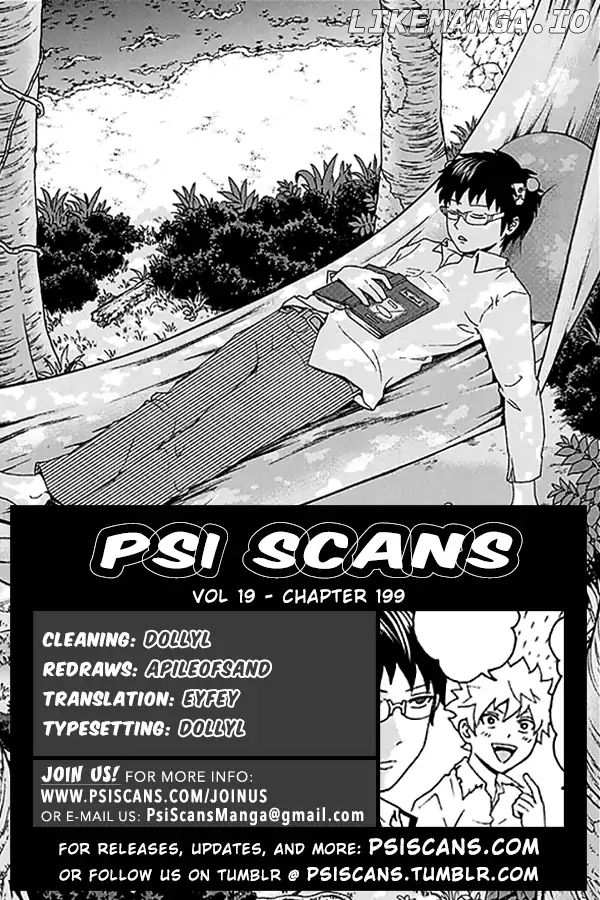 Saiki Kusuo No Sainan chapter 199 - page 1