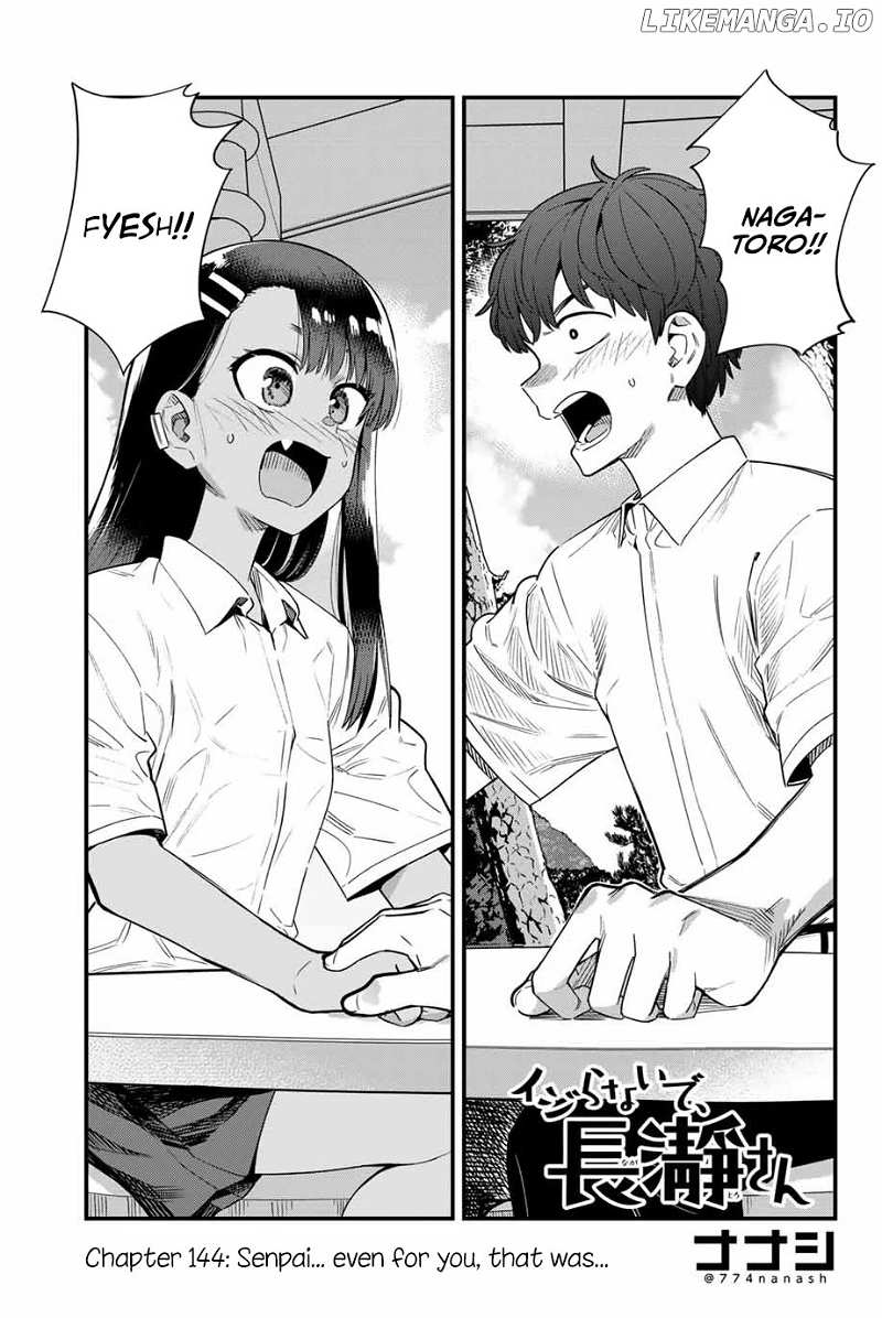Please Don’t Bully Me, Nagatoro Chapter 144 - page 1