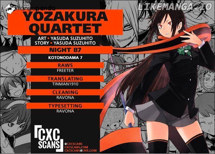 Yozakura Quartet chapter 87 - page 1
