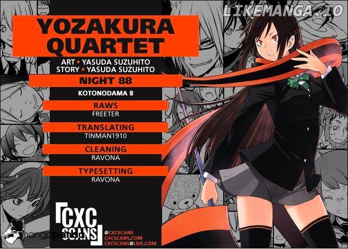 Yozakura Quartet chapter 88 - page 1