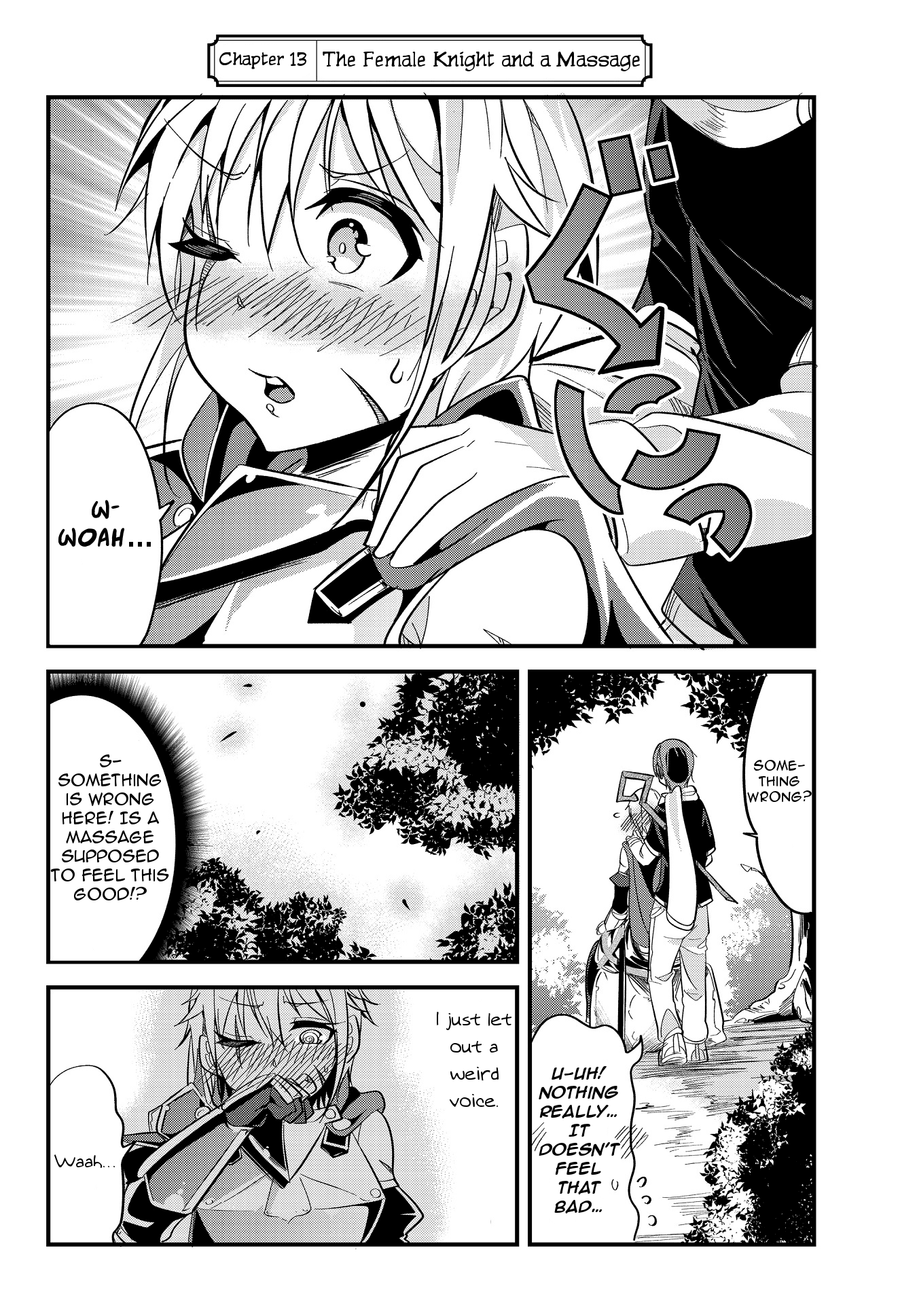 A Story About Treating a Female Knight Who Has Never Been Treated as a Woman as a Woman chapter 13 - page 2