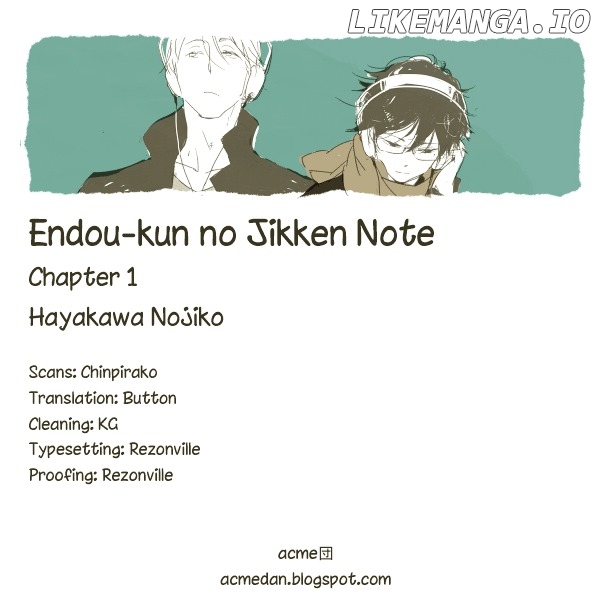 Endou-Kun No Jikken Note chapter 1 - page 1