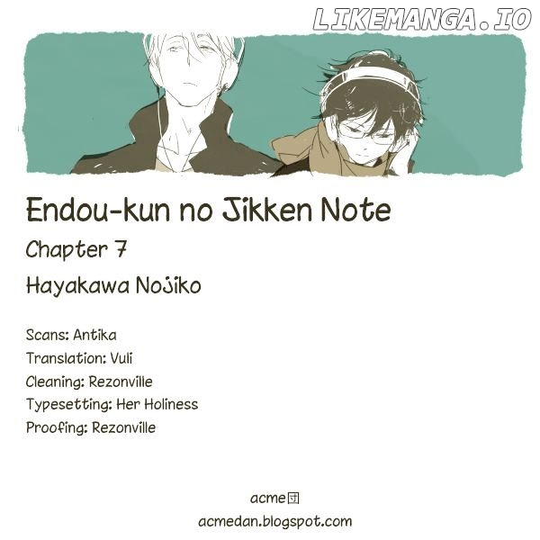 Endou-Kun No Jikken Note chapter 7 - page 1