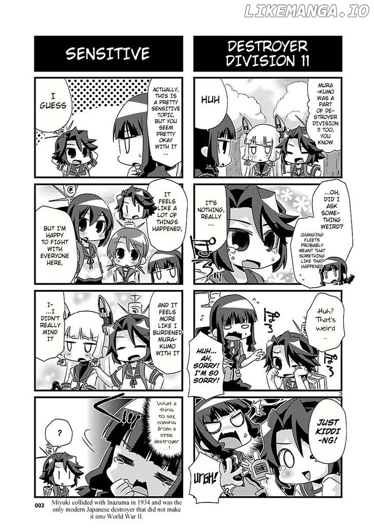 Kantai Collection - Kankore - 4-koma Comic - Fubuki, Ganbarimasu! chapter 37 - page 3