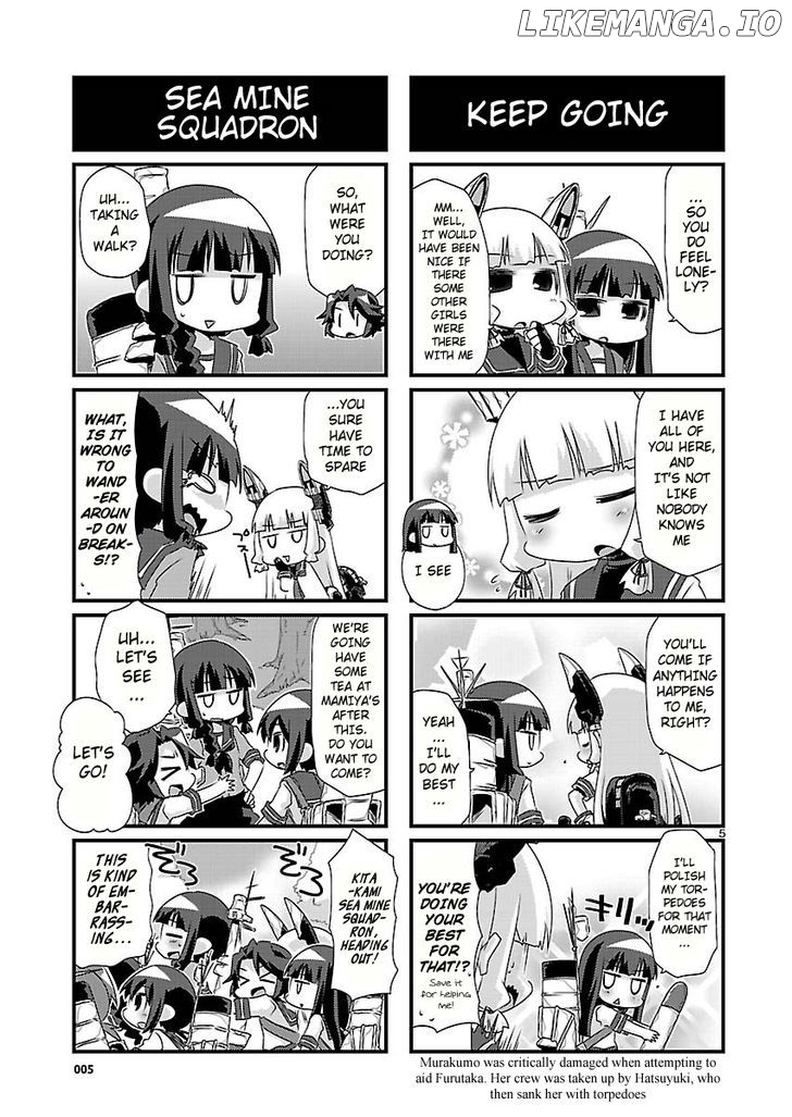 Kantai Collection - Kankore - 4-koma Comic - Fubuki, Ganbarimasu! chapter 37 - page 5