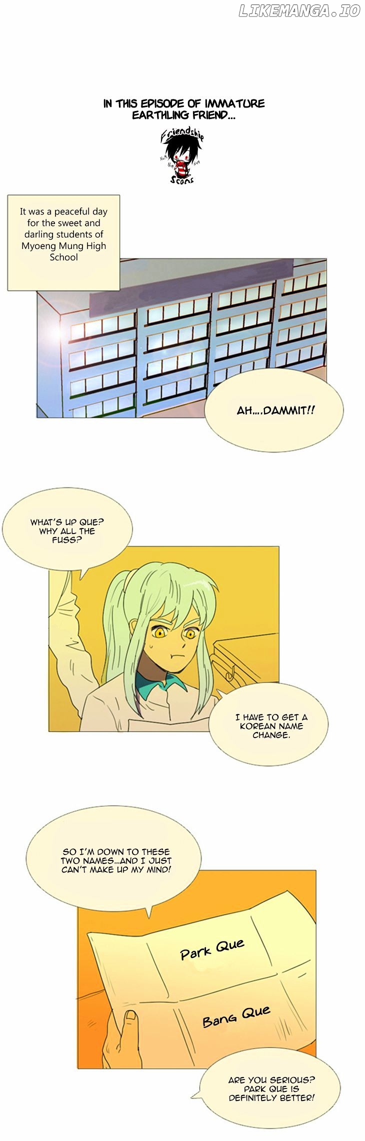 Immature Earthling Friend chapter 12 - page 2