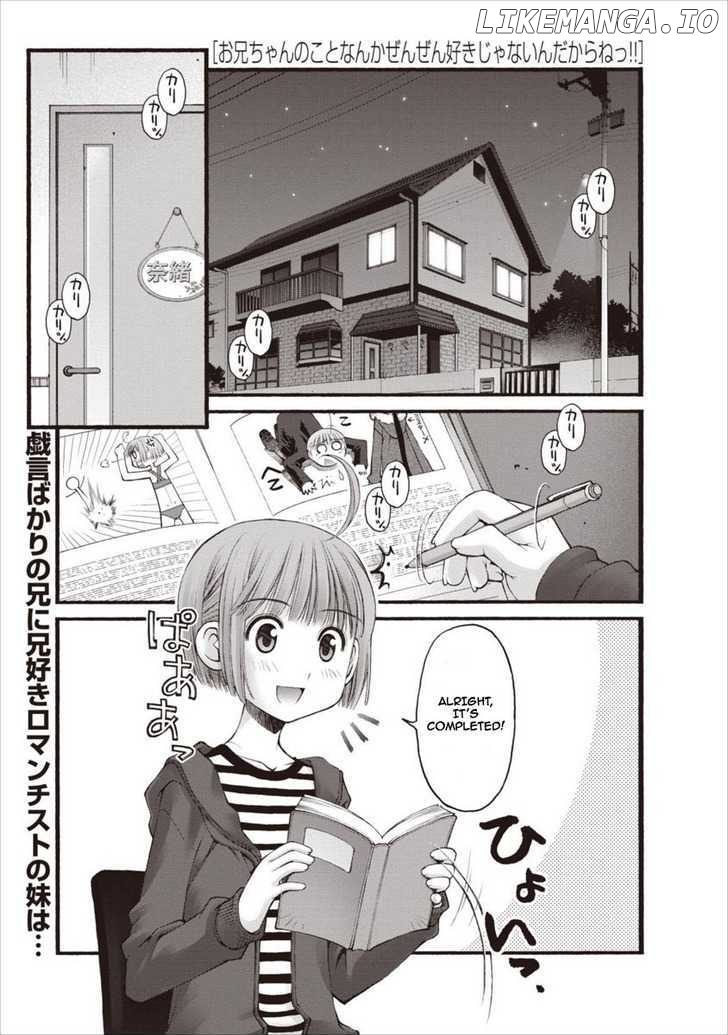 Oniichan No Koto Nanka Zenzen Suki Ja Nai N Da Kara Ne chapter 20 - page 2