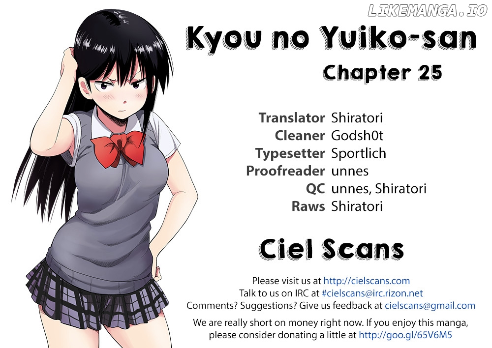 Kyou No Yuiko-San chapter 25 - page 1
