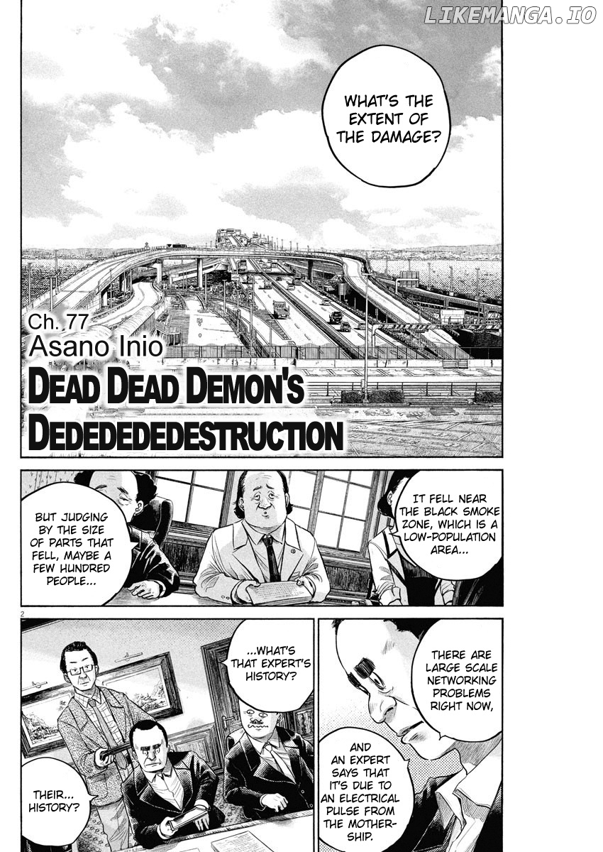 Dead Dead Demon’s Dededededestruction chapter 77 - page 2