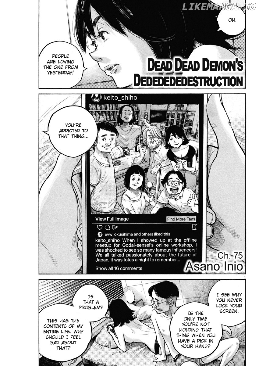 Dead Dead Demon’s Dededededestruction chapter 75 - page 1