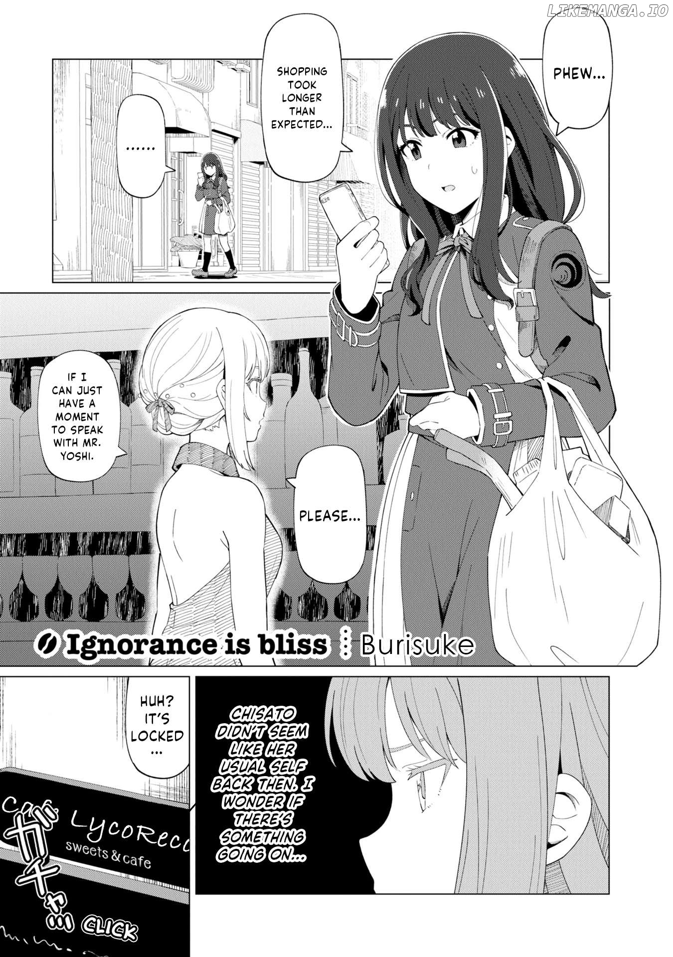 Lycoris Recoil Koushiki Comic Anthology: Reload Chapter 17 - page 1