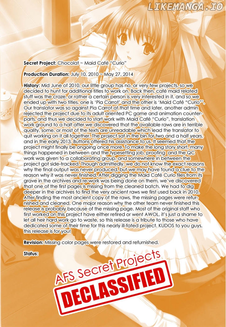 Chocolat - Maid Cafe "Curio" chapter 1 - page 1