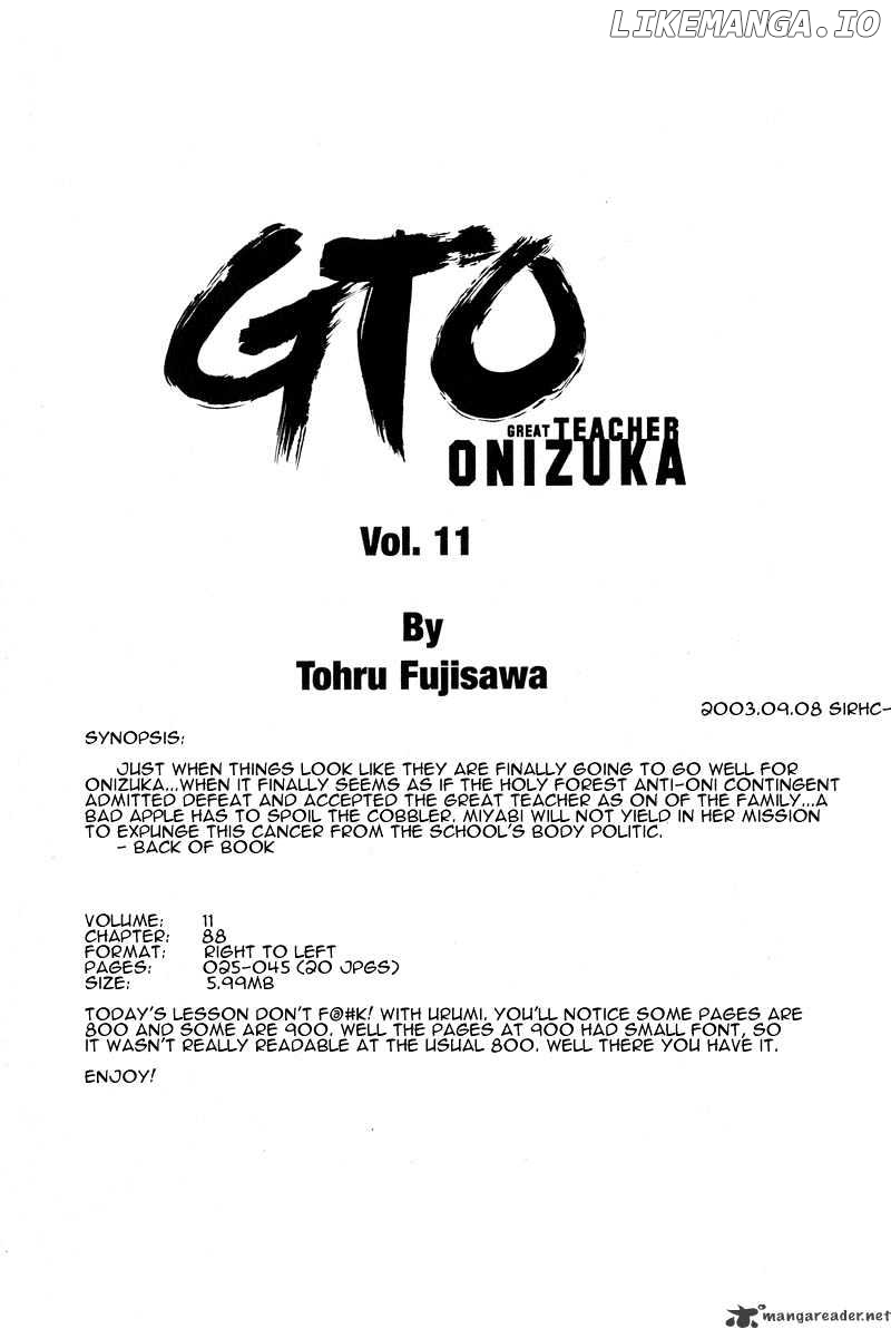 Great Teacher Onizuka chapter 88 - page 21