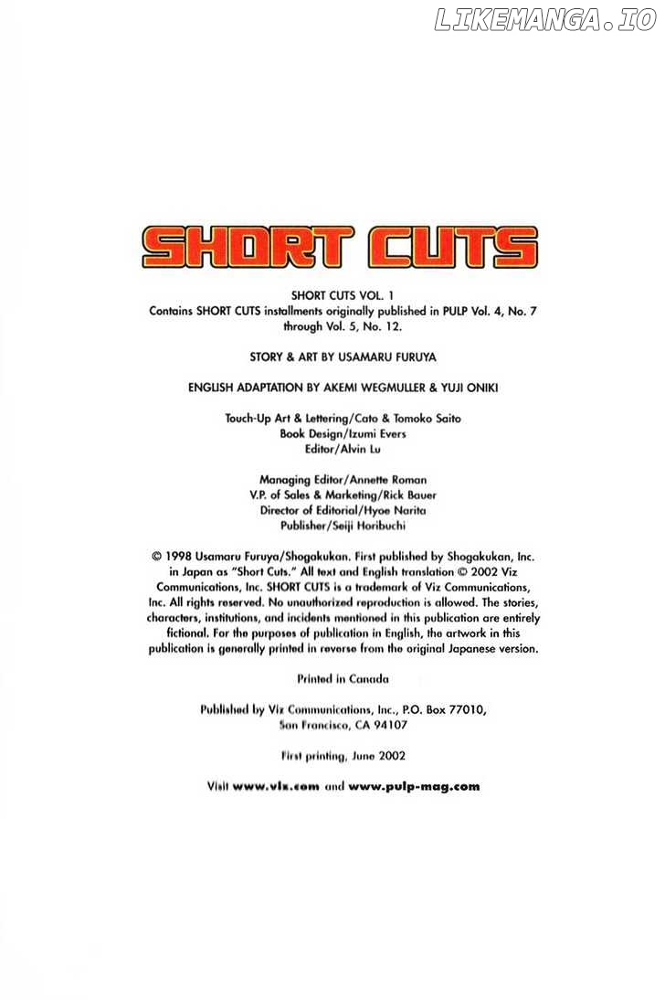 Short Cuts chapter 1 - page 1