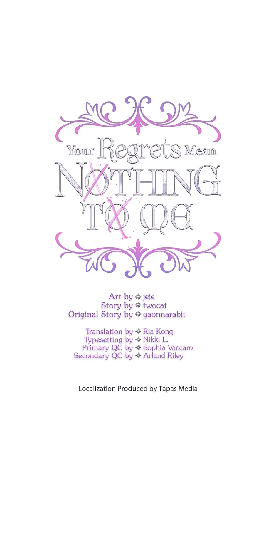 Your Regrets Mean Nothing to Me Chapter 19 - page 1