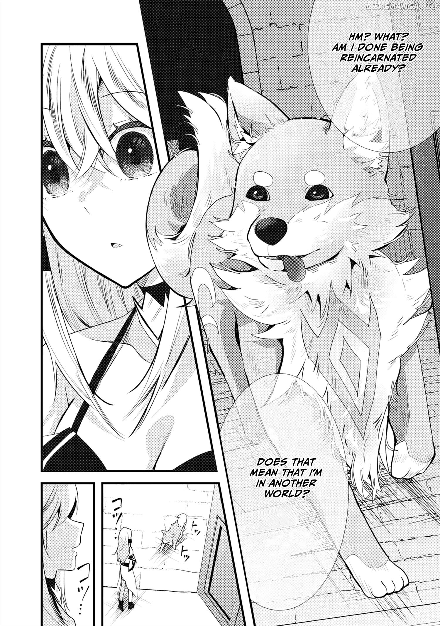 Fenrir ni Tensei shita Hazu ga Dou Mitemo Shiba Inu - Shiba Inu (Saikyou) ni Natta Ore, Mofumofu sare Nagara Kami e to Nariagaru Chapter 1 - page 33