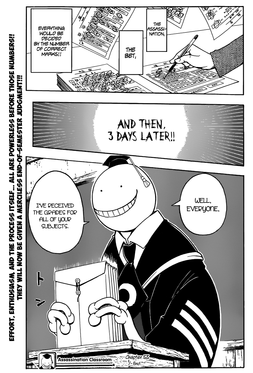 Assassination Classroom Extra chapter 53 - page 20
