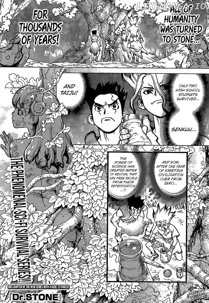 Dr. Stone chapter 3 - page 1