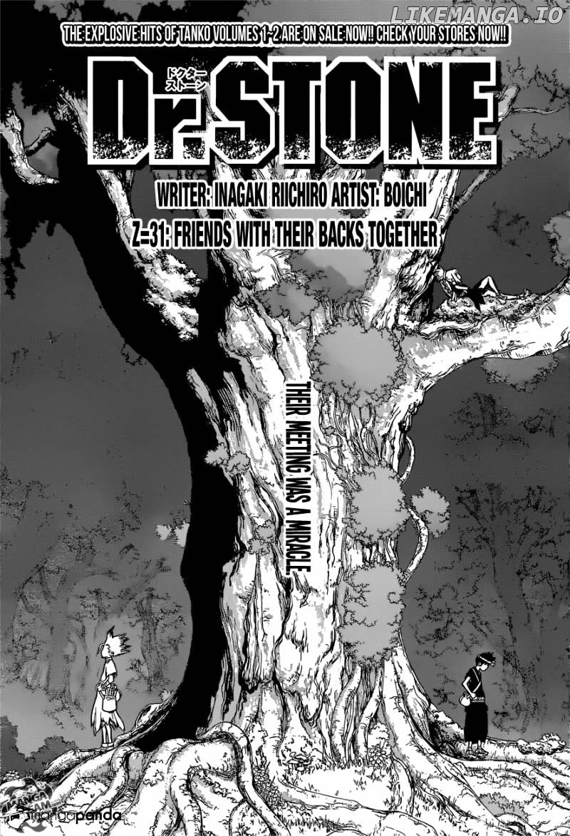 Dr. Stone chapter 31 - page 1