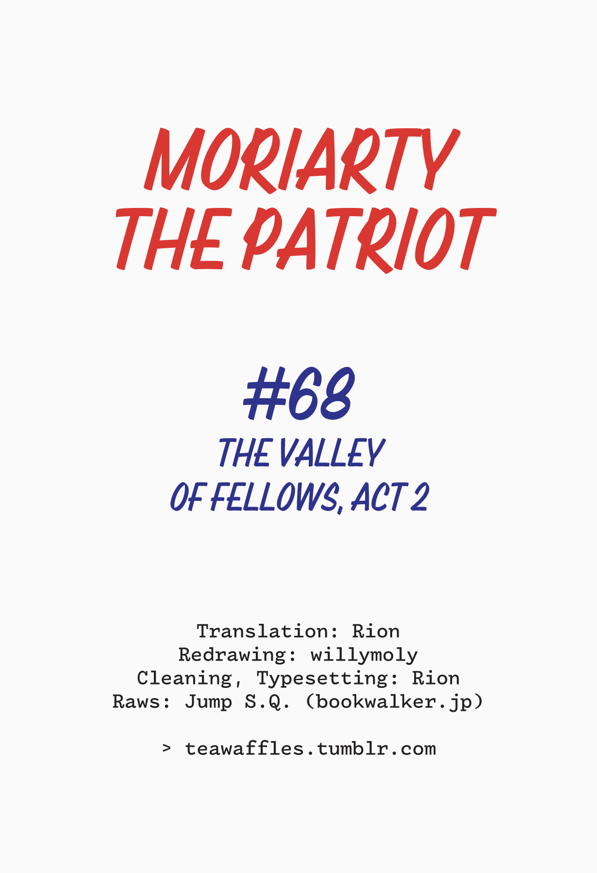 Yukoku no Moriarty chapter 68 - page 1