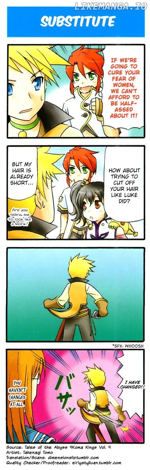 Tales Of The Abyss 4Koma Kings chapter 8 - page 1