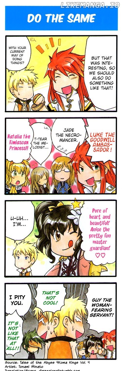 Tales Of The Abyss 4Koma Kings chapter 12 - page 1