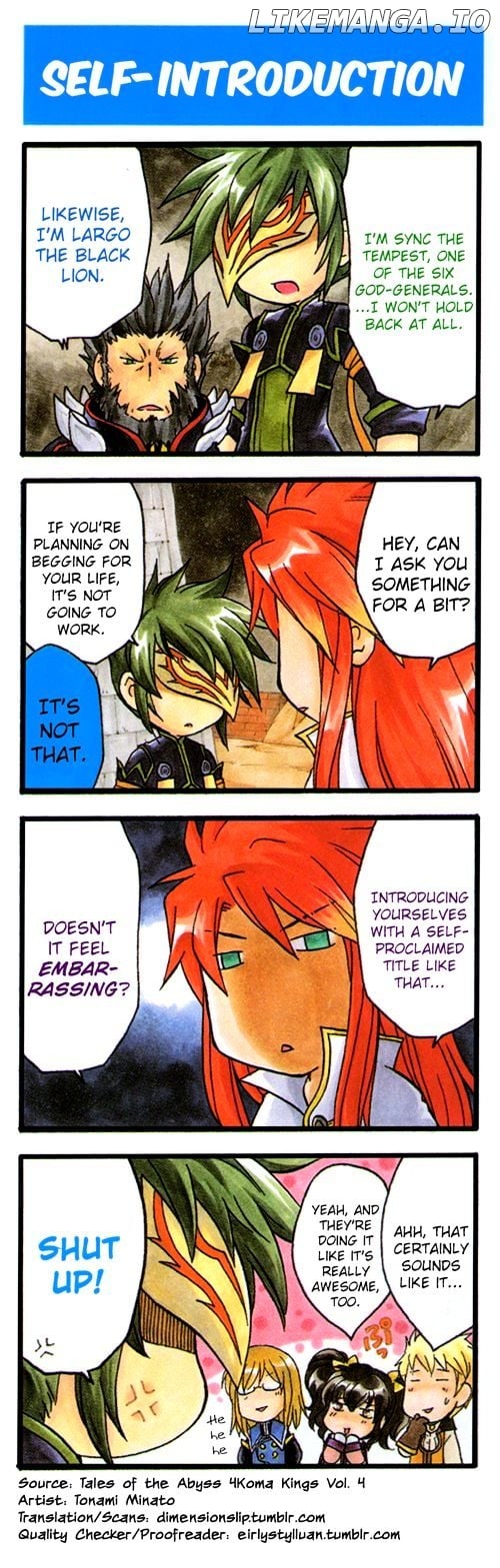 Tales Of The Abyss 4Koma Kings chapter 11 - page 1