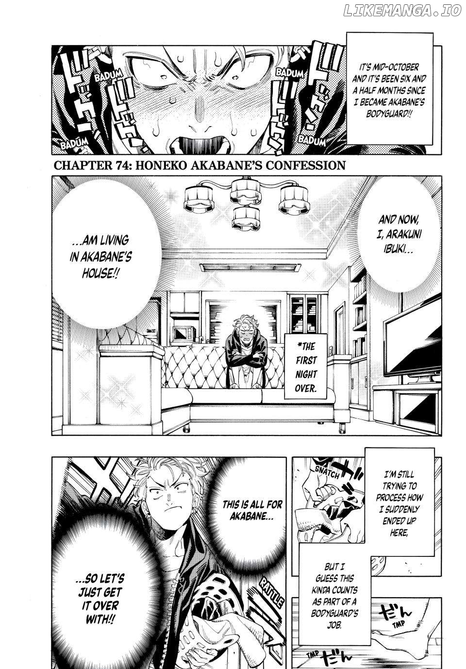 Akabane Honeko No Bodyguard Chapter 74 - page 1