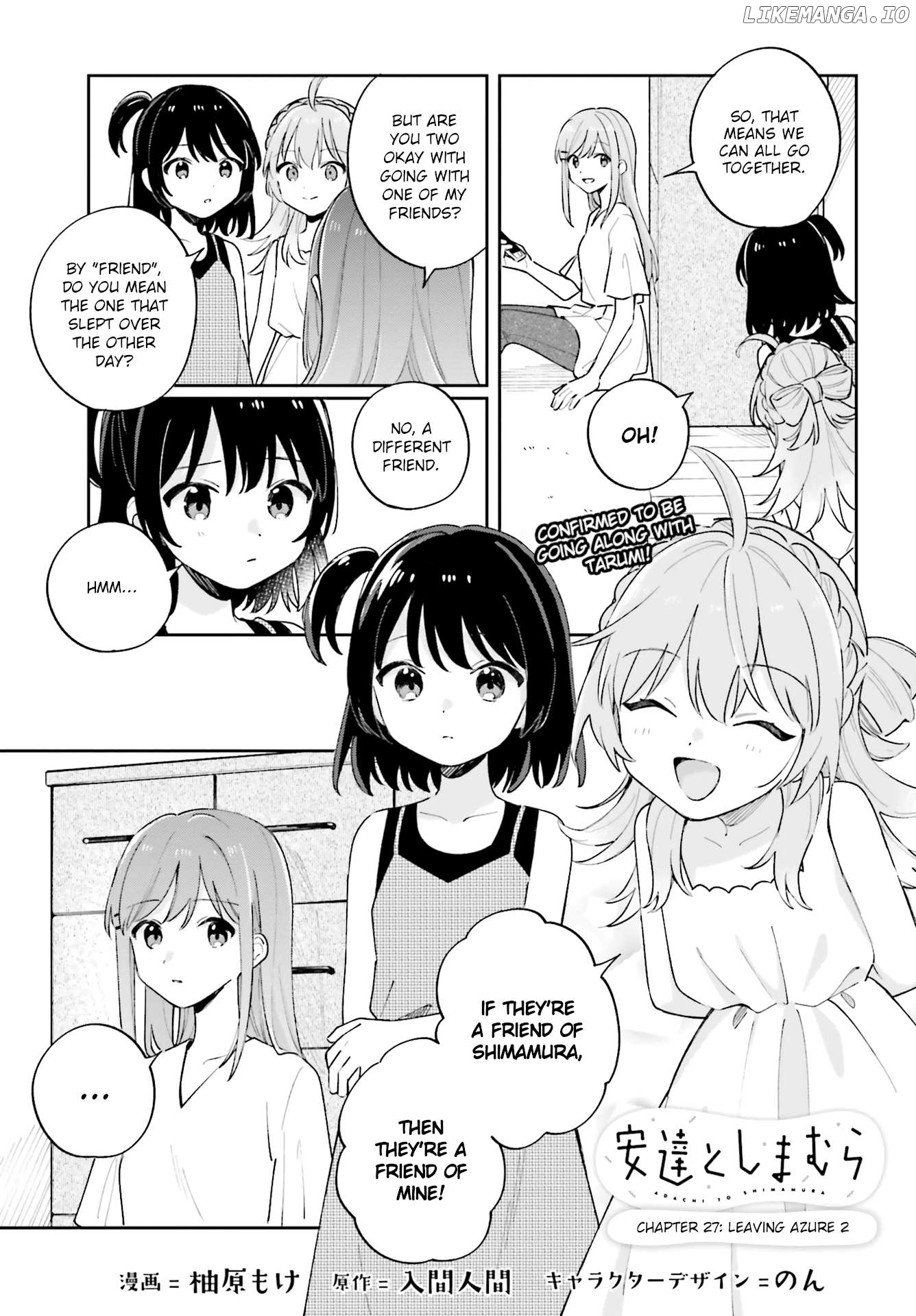 Adachi To Shimamura (Moke Yuzuhara) Chapter 40.2 - page 1