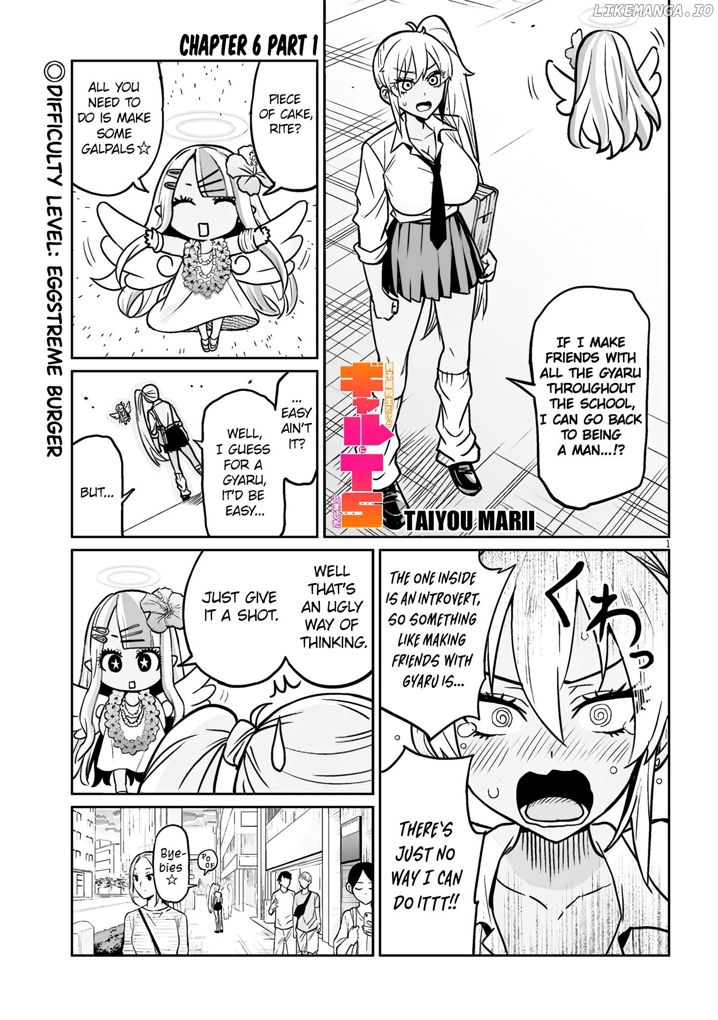 Danshi Kokoseidakedo Gyaru ni TS Shimashita Chapter 6.1 - page 1