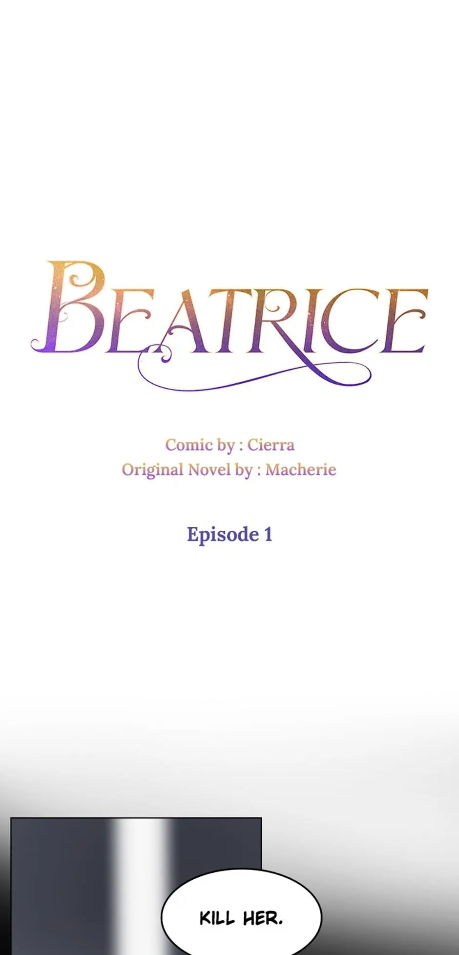 Beatrice - Manhwa Chapter 1 - page 1