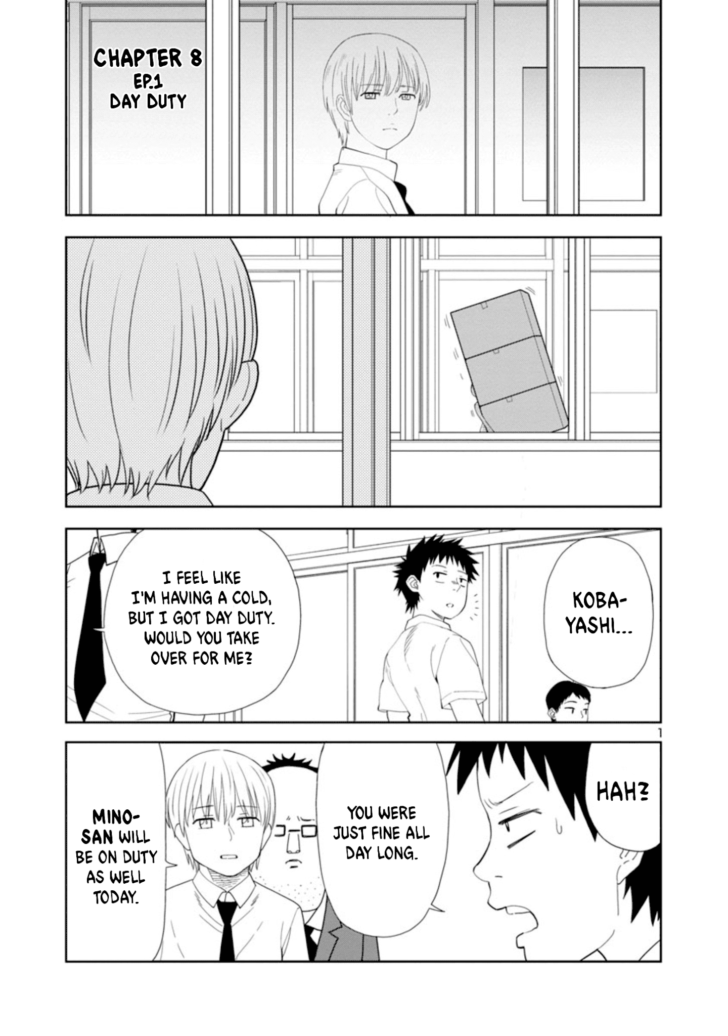 Is it okay to touch Mino-san there? chapter 8 - page 1