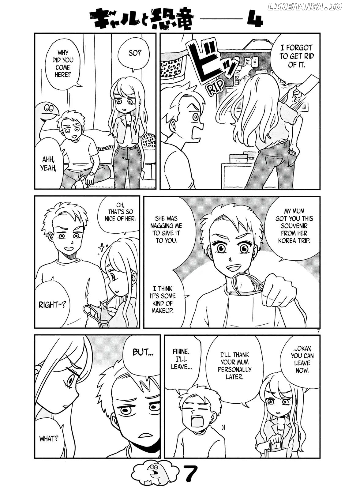 Gyaru and Dinosaur chapter 4 - page 7