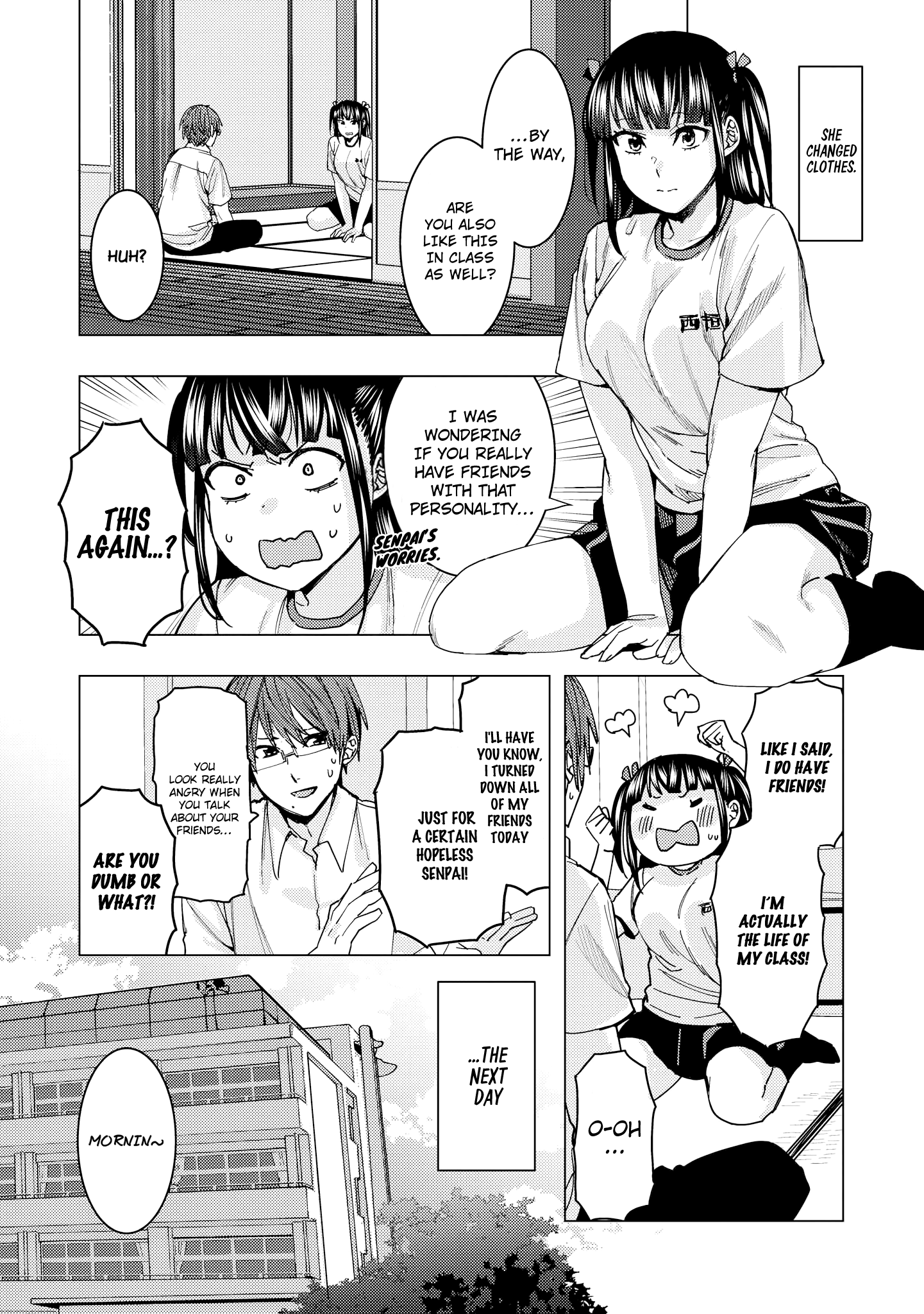 Just Flirting With a Cute, Annoying Kouhai chapter 4 - page 9