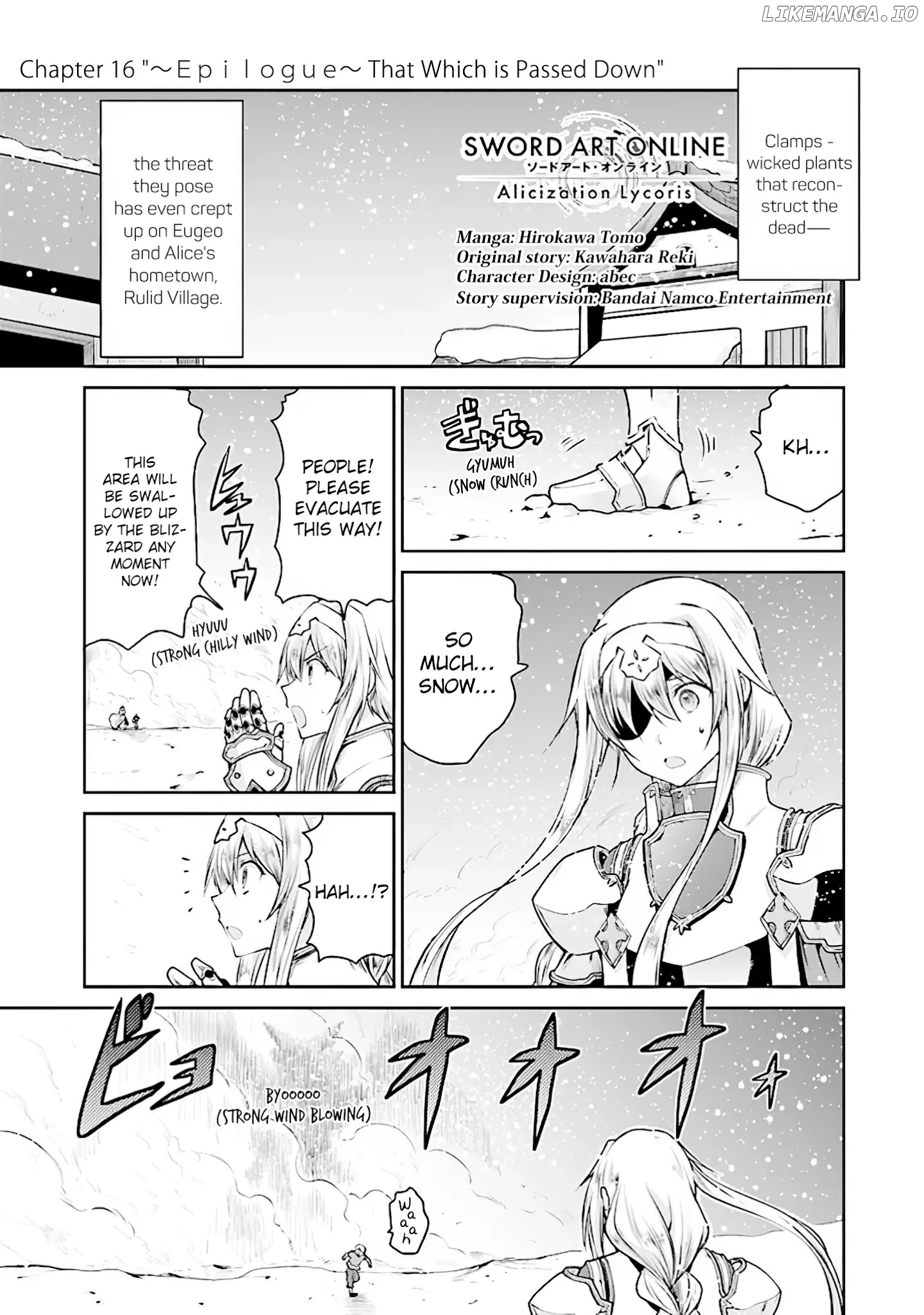 Sword Art Online - Lycoris chapter 16 - page 1