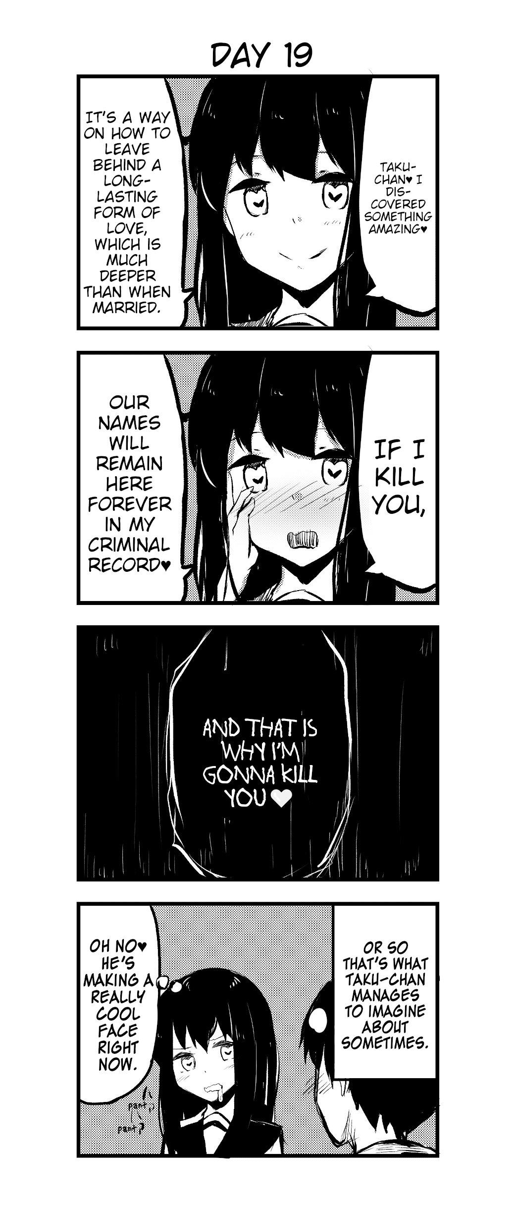 A Story About Wanting to Commit Suicide, but It's Scary So I Find a Yandere Girl to Kill Me, but After 100 days, I Somehow Got ○○ chapter 19 - page 1