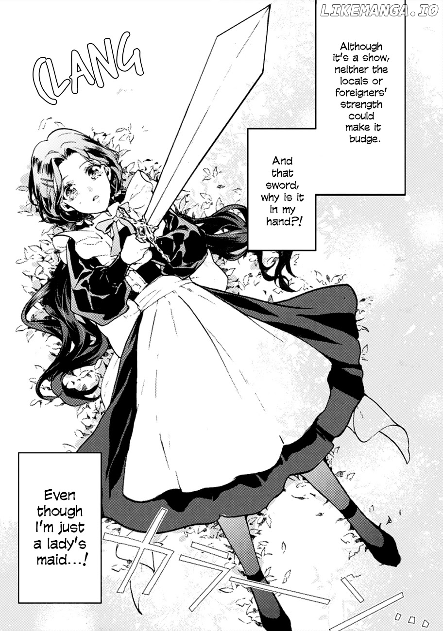 I'm a Lady's Maid, I've Pulled Out THE HOLY SWORD! chapter 1 - page 4