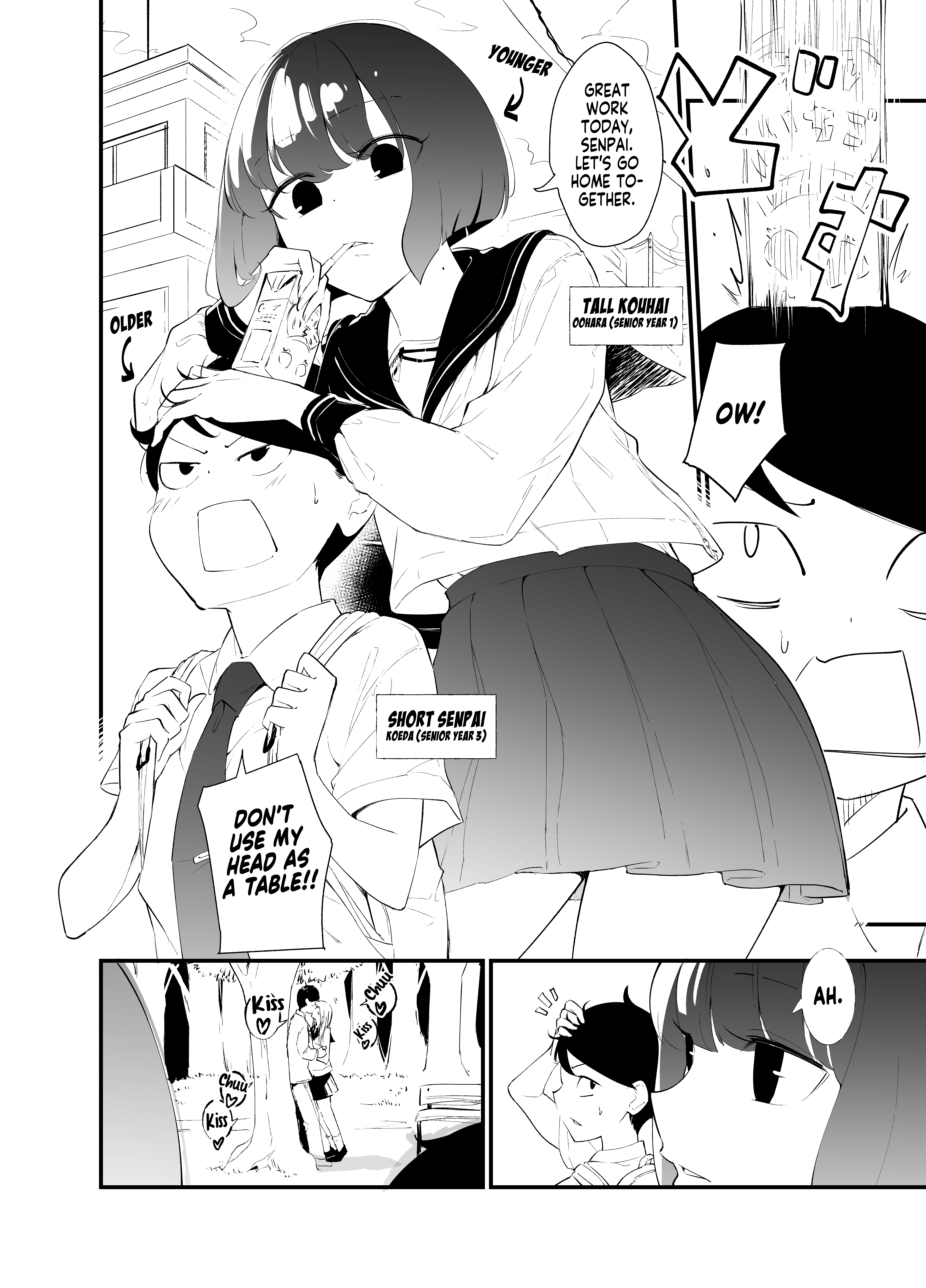 Until The Tall Kouhai (♀) And The Short Senpai (♂) Relationship Develops Into Romance chapter 3 - page 1