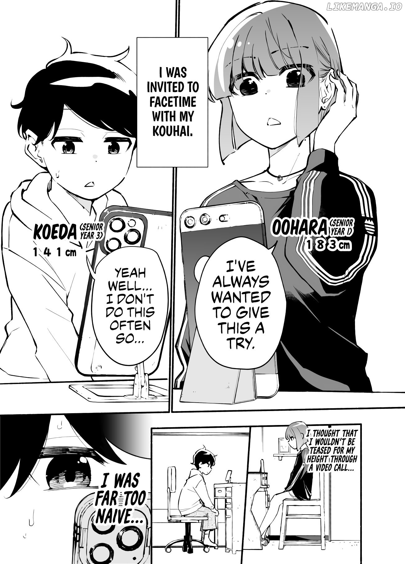 Until The Tall Kouhai (♀) And The Short Senpai (♂) Relationship Develops Into Romance chapter 29 - page 1