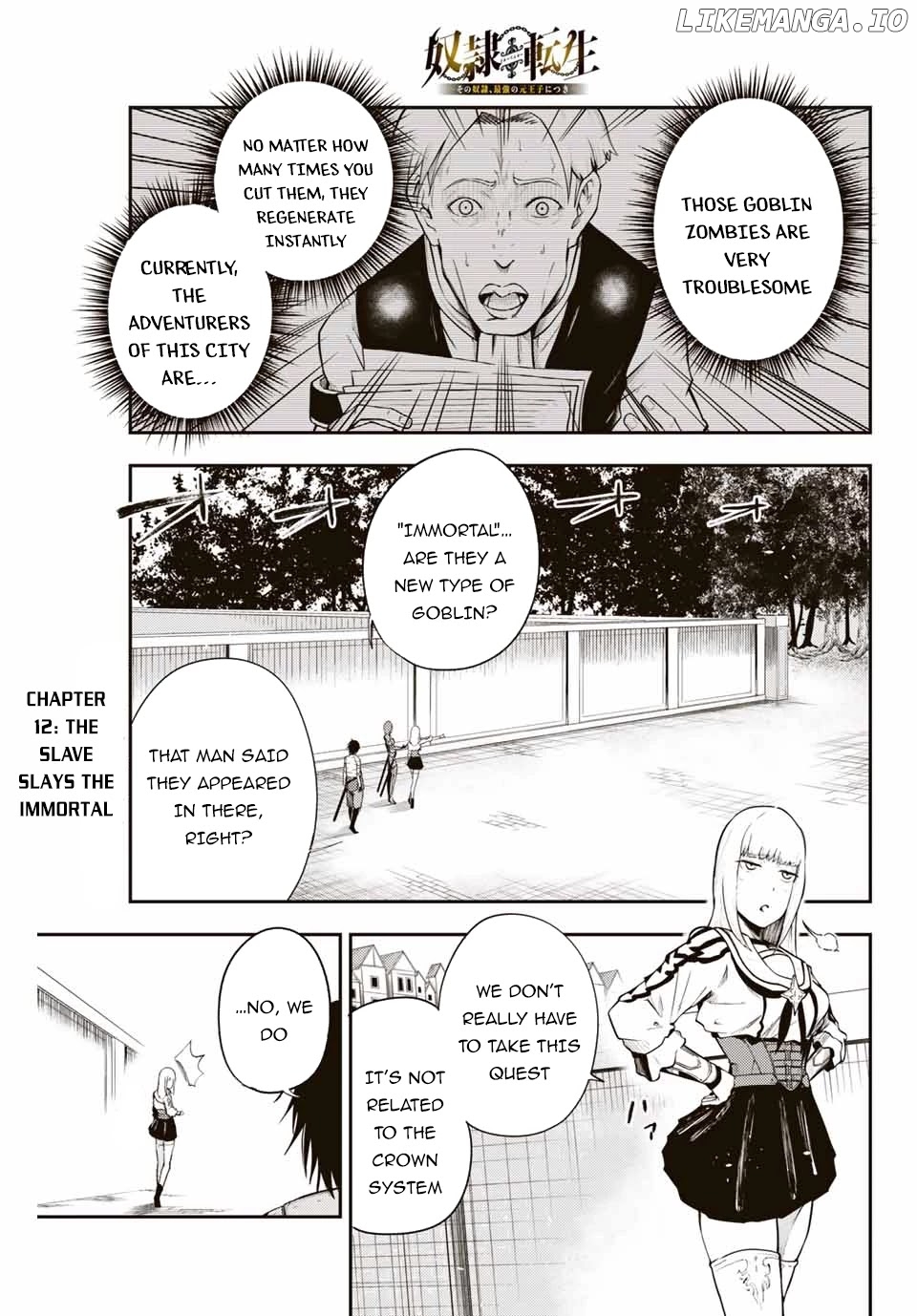 Dorei Tensei: Sono Dorei, Saikyou no Moto Ouji ni Tsuki chapter 12 - page 2