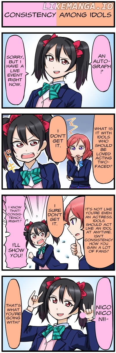 Love Live 4-koma chapter 4 - page 1