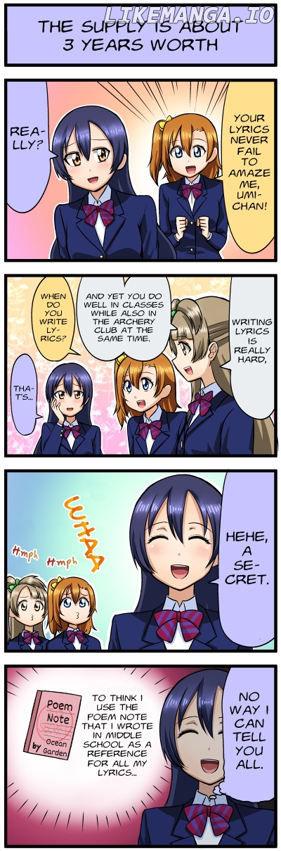 Love Live 4-koma chapter 20 - page 1