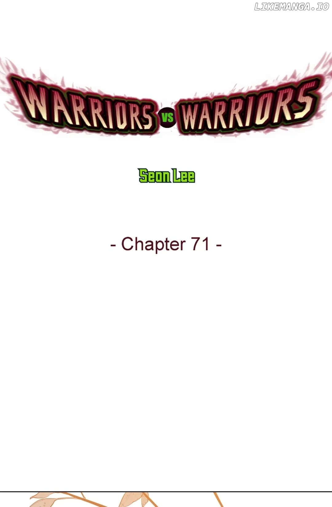 Warriors Vs. Warriors Chapter 71 - page 1