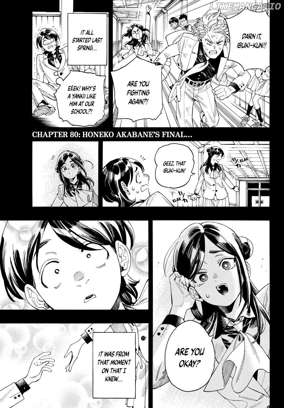 Akabane Honeko No Bodyguard Chapter 80 - page 1