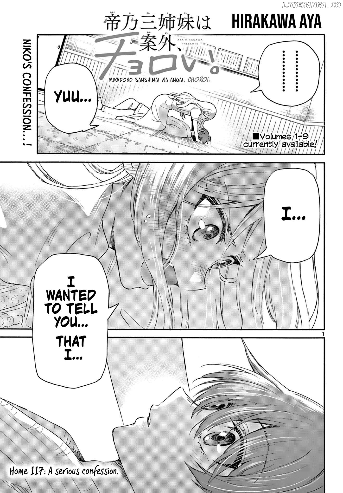 Mikadono Sanshimai Wa Angai, Choroi Chapter 117 - page 1