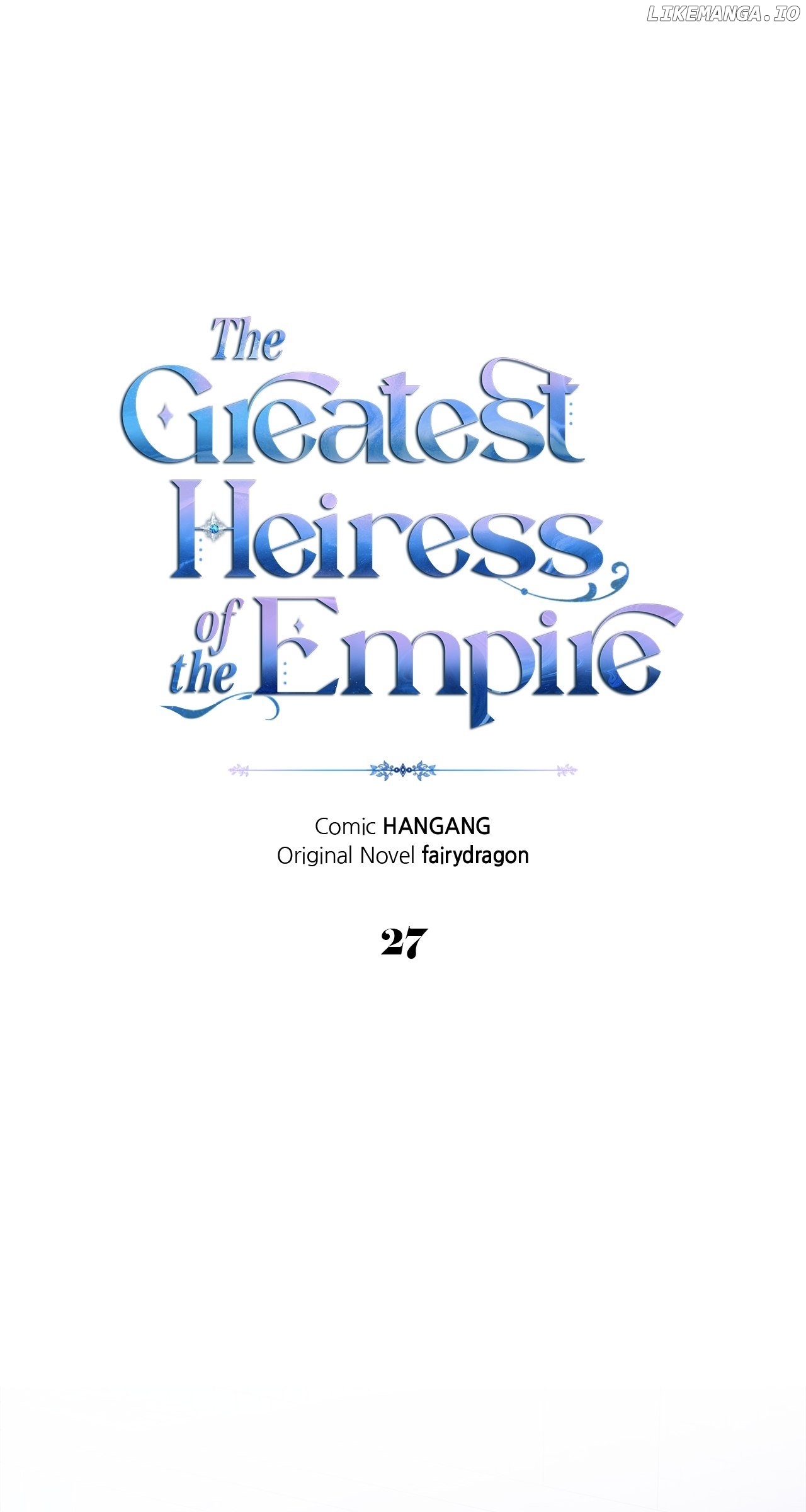 I Became the Greatest Heiress of the Empire Chapter 27 - page 1